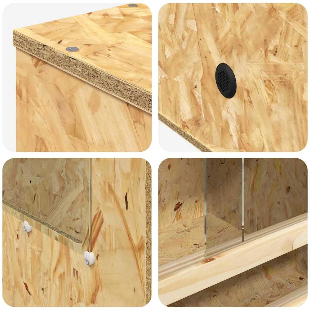 Terariumas Ruda 50 x 50 x 150 cm OSB