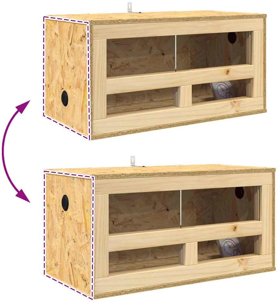 Terariumas Ruda 60 x 30 x 80 cm OSB