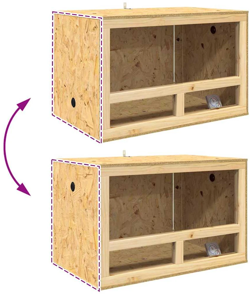 Terariumas Ruda 80 x 50 x 100 cm OSB