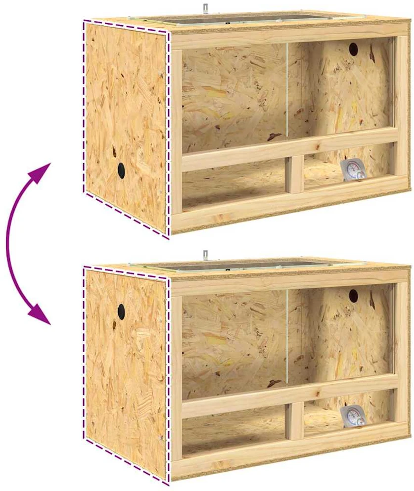Terariumas Ruda 80 x 50 x 100 cm OSB