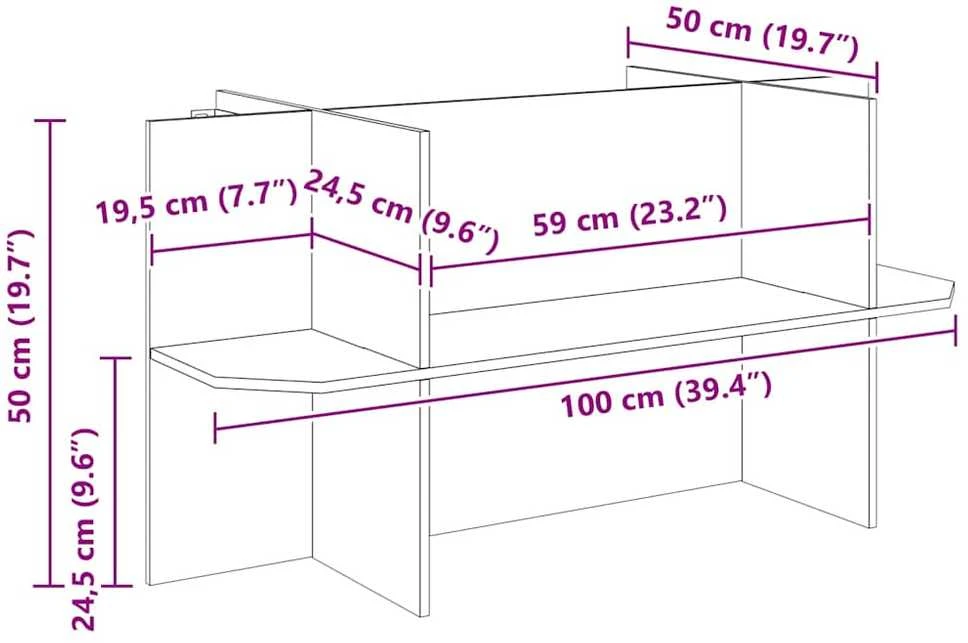 Terariumo bazė Ruda 100 x 50 x 50 cm OSB