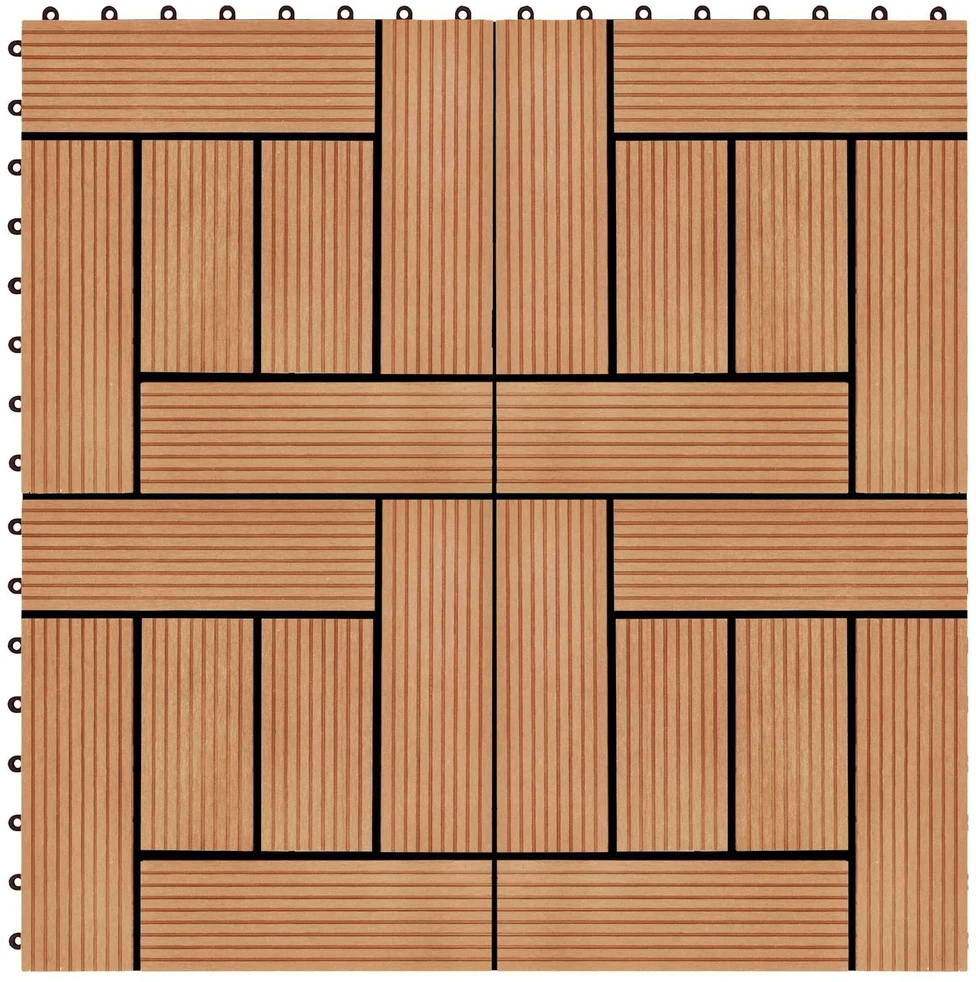 Terasinė Plytelė 22 vnt. Tikmedis 30 x 30 cm WPC