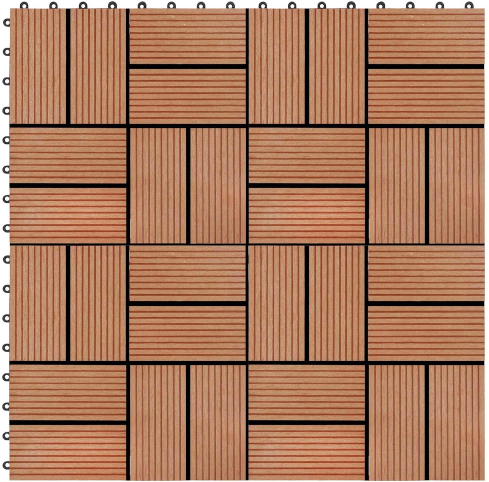 Terasinė Plytelė 22 vnt. Tikmedis 30 x 30 cm WPC