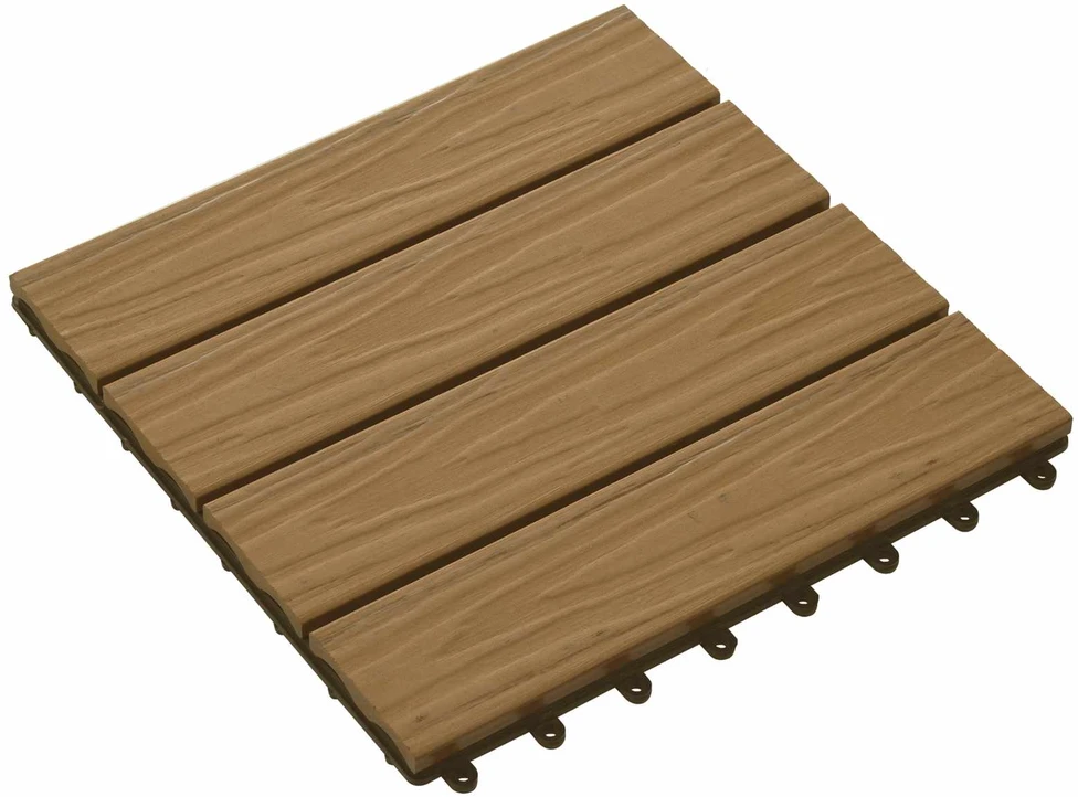 Terasinė Plytelė 3D dizainas 11 vnt. Tikmedis 30 x 30 cm WPC