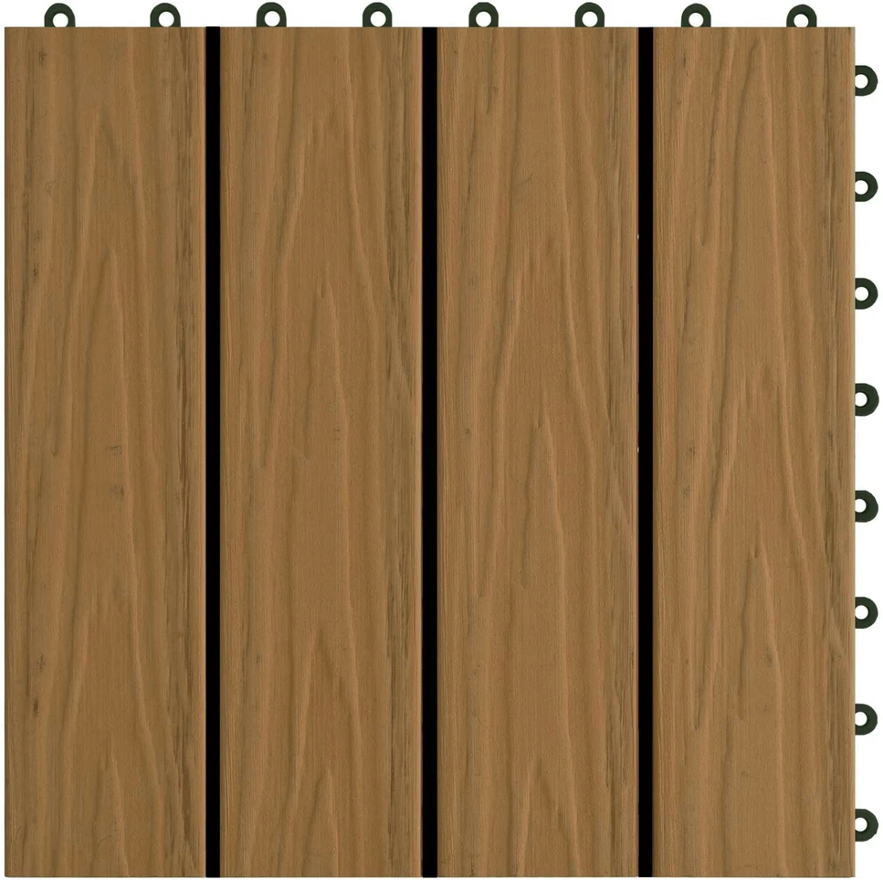 Terasinė Plytelė 3D dizainas 11 vnt. Tikmedis 30 x 30 cm WPC