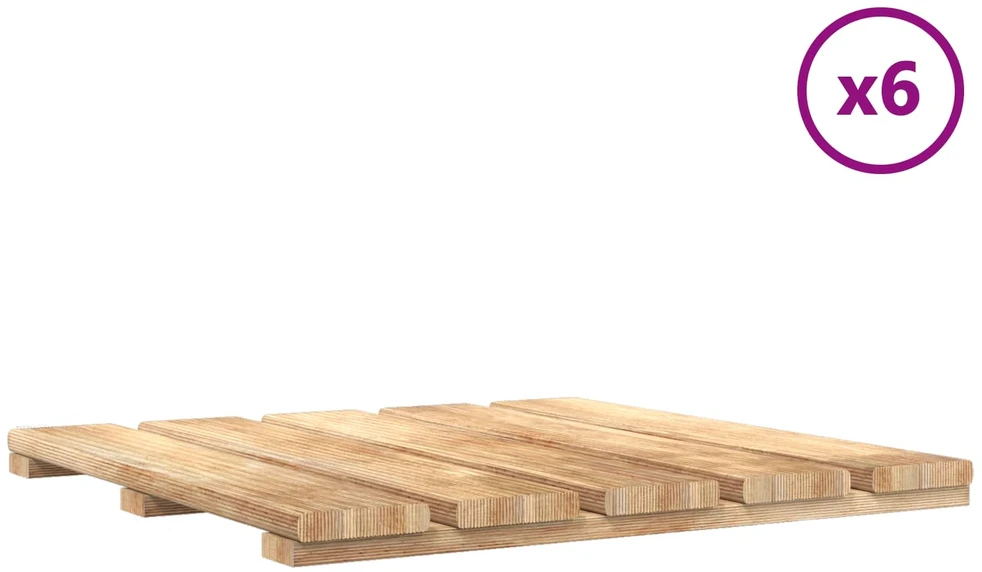Terasinė Plytelė 6 vnt. Ruda 50 x 50 cm Ruda impregnuota pušis