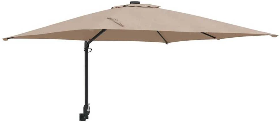 Sodo skėtis 248,5 x 247,5 x 160 cm Poliesteris ir plienas