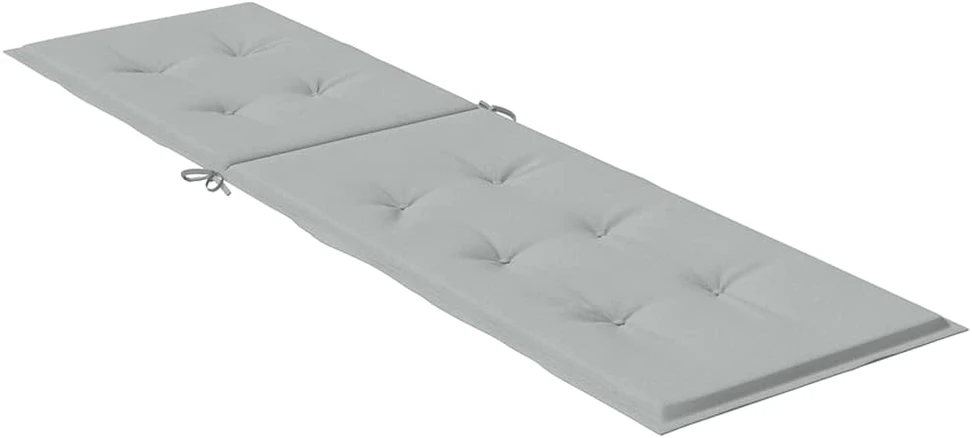 Terasos kėdės pagalvėlė, pilka, (75+105)x50x3cm, audinys