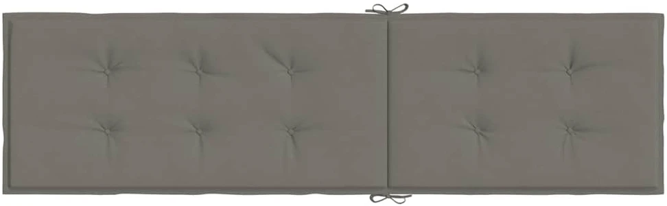 Terasos kėdės pagalvėlė, pilka, (75+105)x50x3cm, audinys