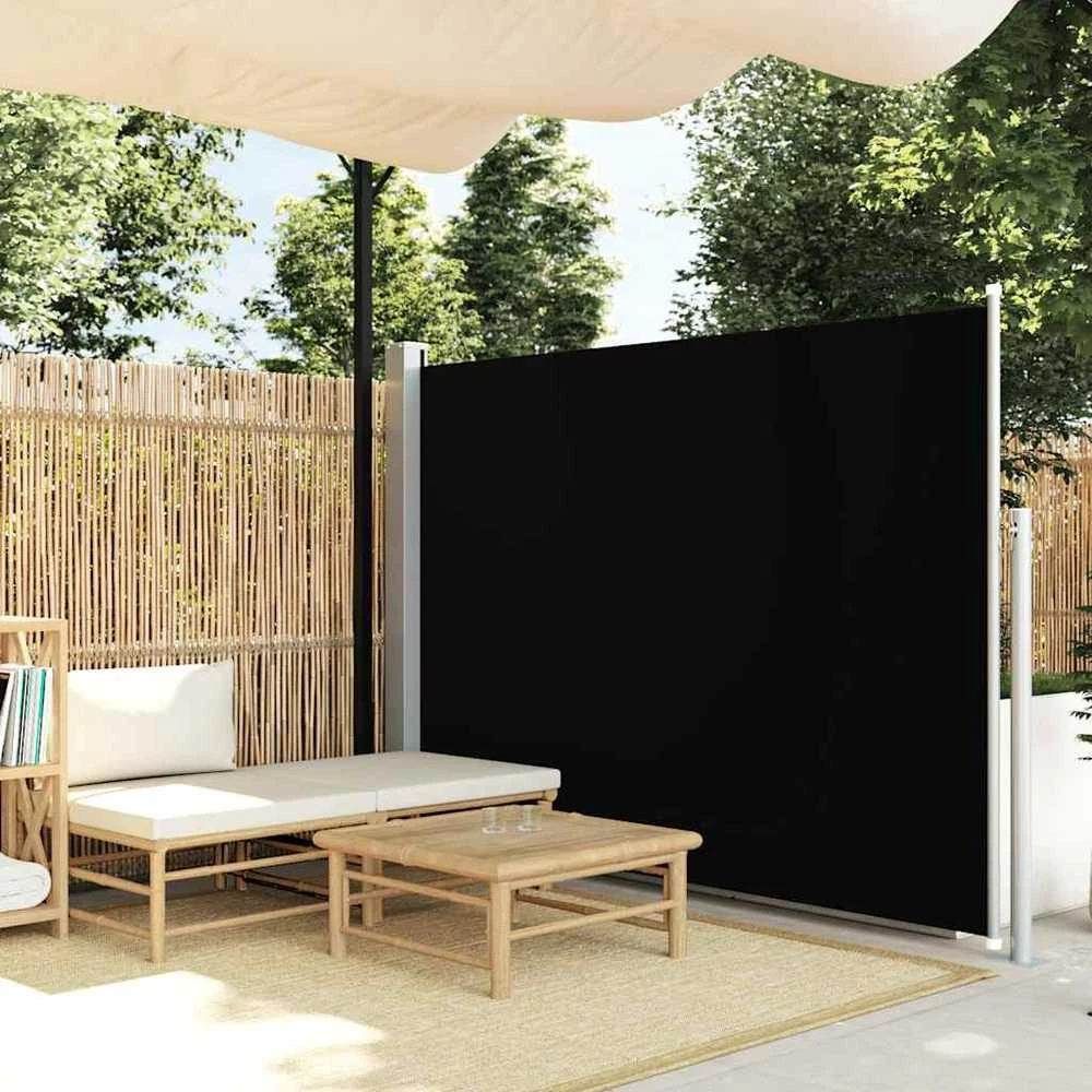 Terasos pertvara, juoda, 160 x 300 cm