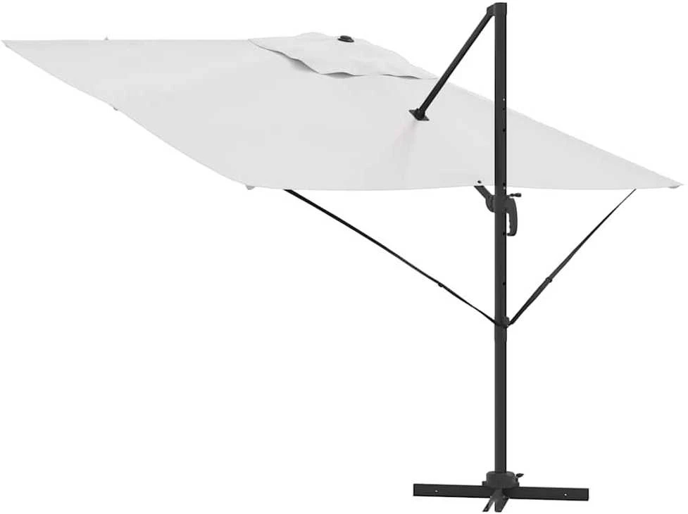 Roma Parasol Smėlio 286 x 284 x 265 cm Aliuminis ir poliesteris
