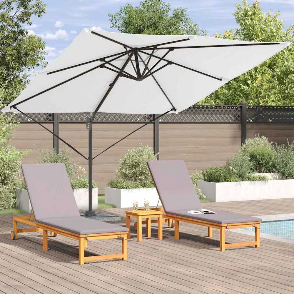 Roma Parasol Smėlio 286 x 284 x 265 cm Aliuminis ir poliesteris