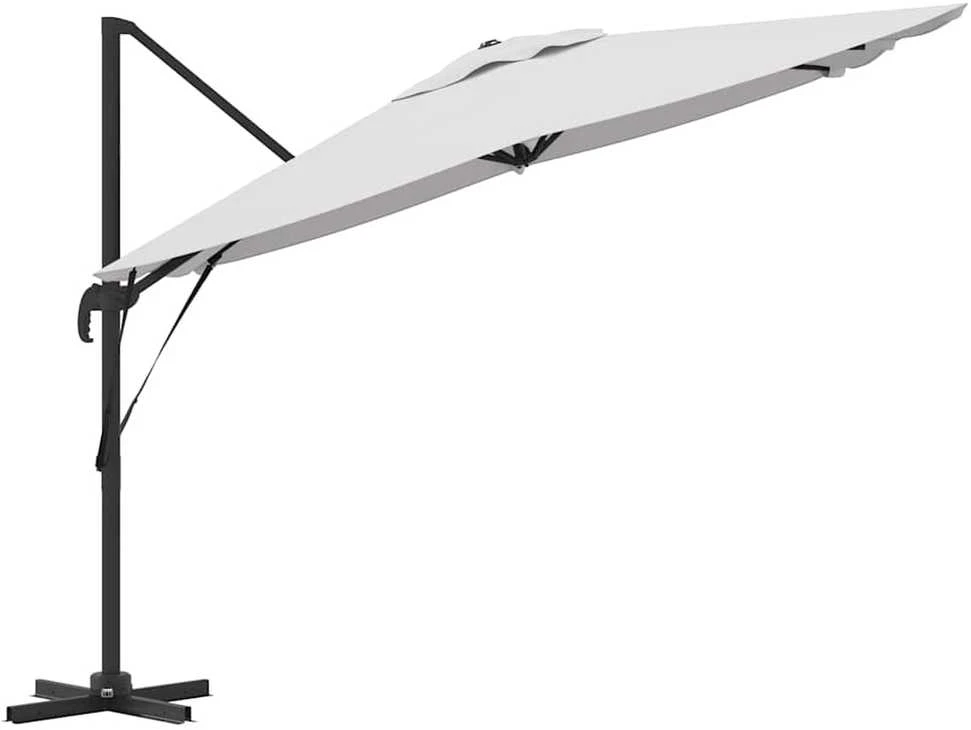 Roma Parasol Smėlio 286 x 284 x 265 cm Aliuminis ir poliesteris