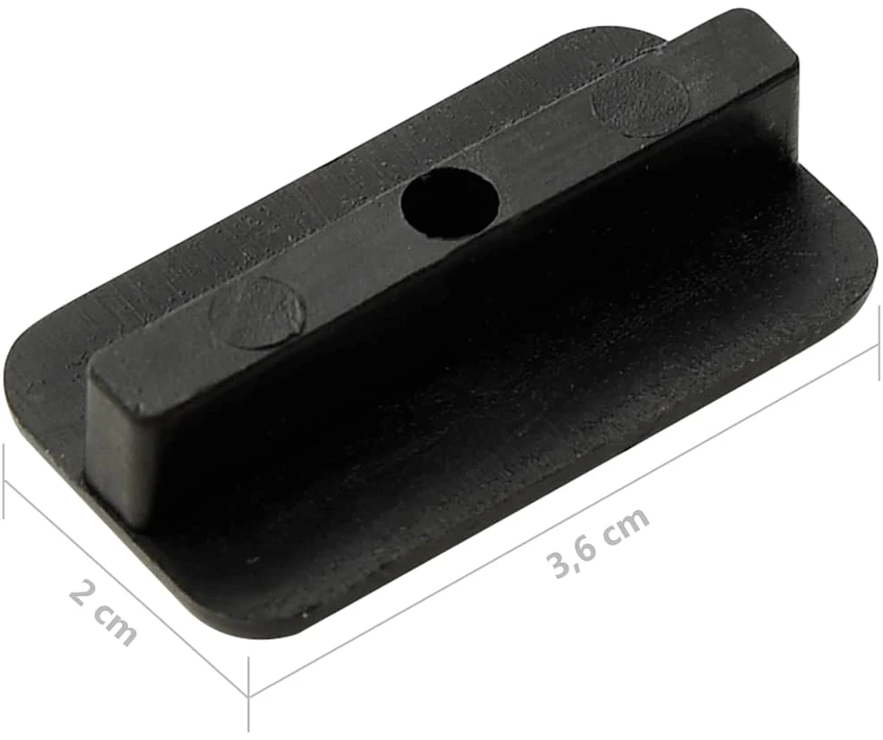 Terasos tvirtinimo elementai, 200vnt., plastikas ir plienas