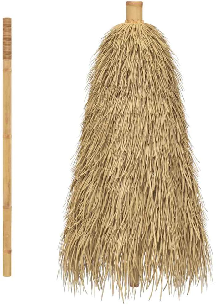 Tiki skėtis su banano lapo stogeliu, 240 cm, bambukas