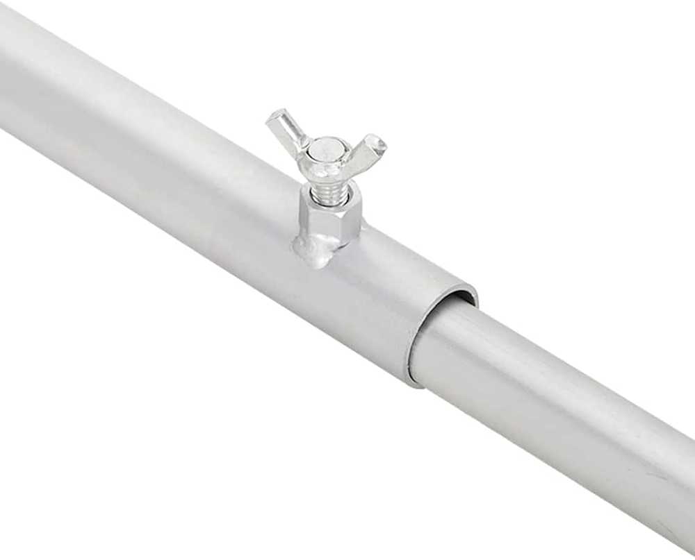 Tentų laikiklis priekaboms 2 Sidabrinė 136-218 cm Aliuminis