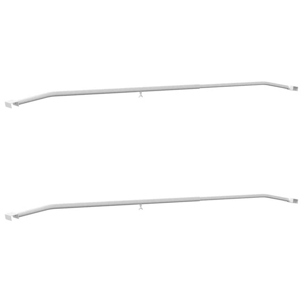 Tentų laikiklis priekaboms 2 Sidabrinė 136-218 cm Aliuminis