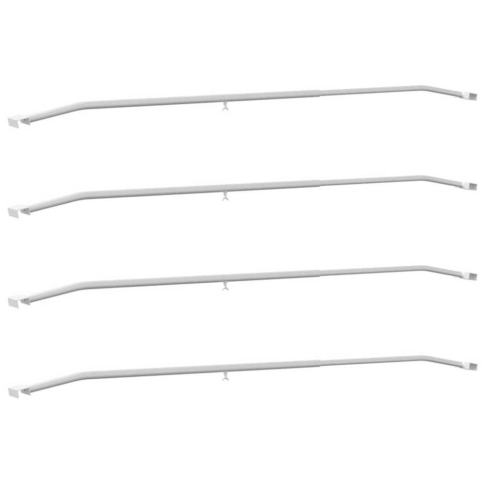 Tentų laikiklis priekaboms 4 Sidabrinė 136-218 cm Aliuminis