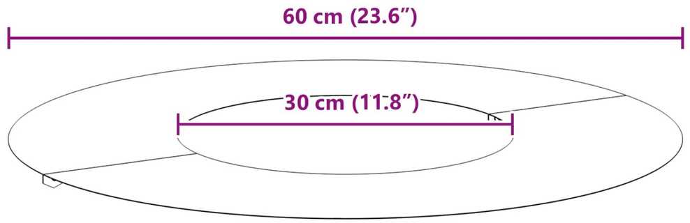 tinkamas plokštiems medžio žiedams 5 vnt. Rūdijanti Ø30/60 cm