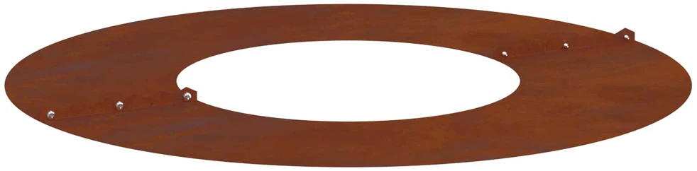tinkamas plokštiems medžio žiedams 5 vnt. Rūdijanti Ø30/60 cm