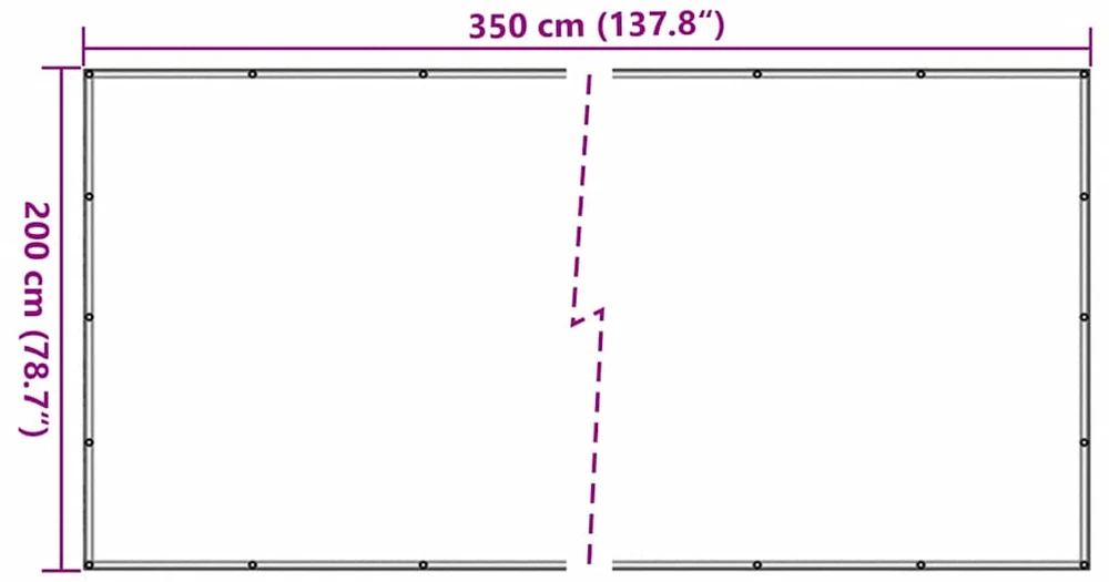 Tinklas priekabai, juodos spalvos, 2x3,5 m, HDPE