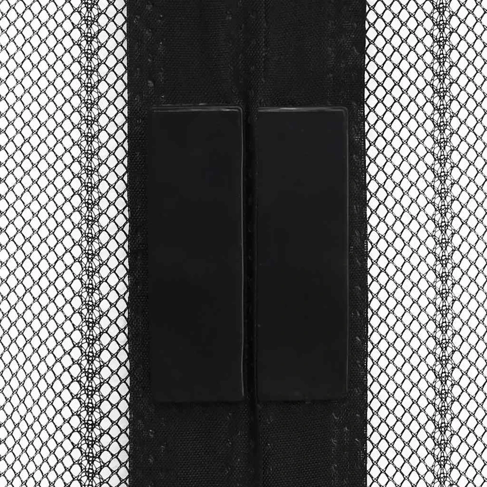 Tinkleliai nuo vabzdžių durims, 2vnt., juodi, 220x130cm