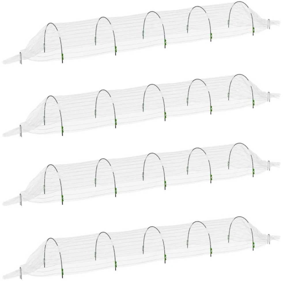 Tinklelio tuneliai, 4vnt., 1,5x5m, stiklo pluoštas ir PP