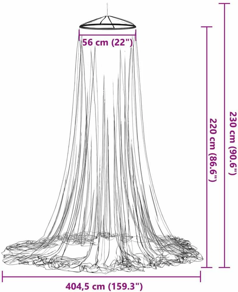 Uodų tinklas lovai A forma 156 mesh 1270 cm Poliesteris