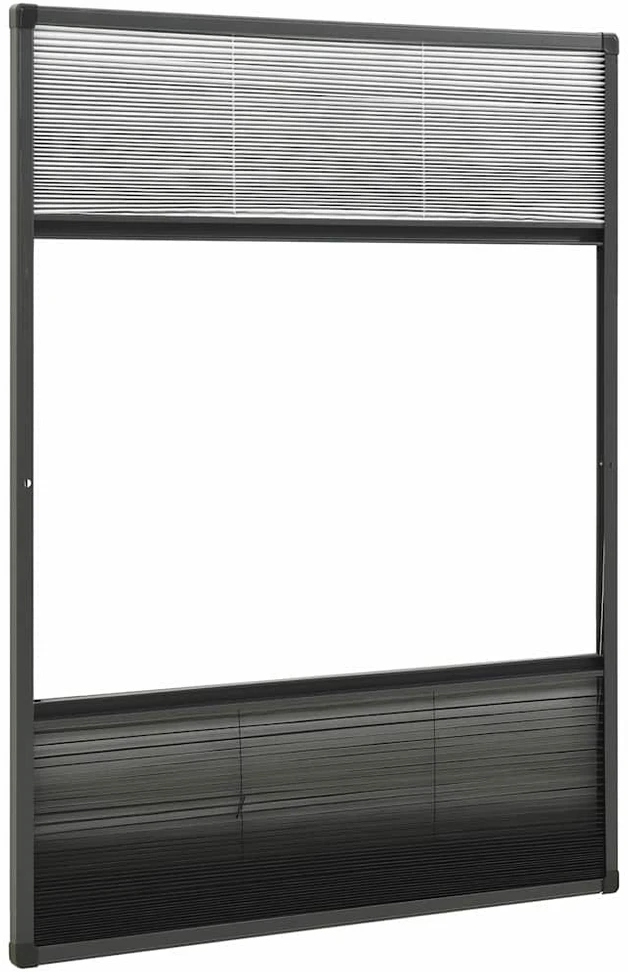 Tinklelis nuo vabzdžių langams, 80x120cm, aliuminis, plisuotas
