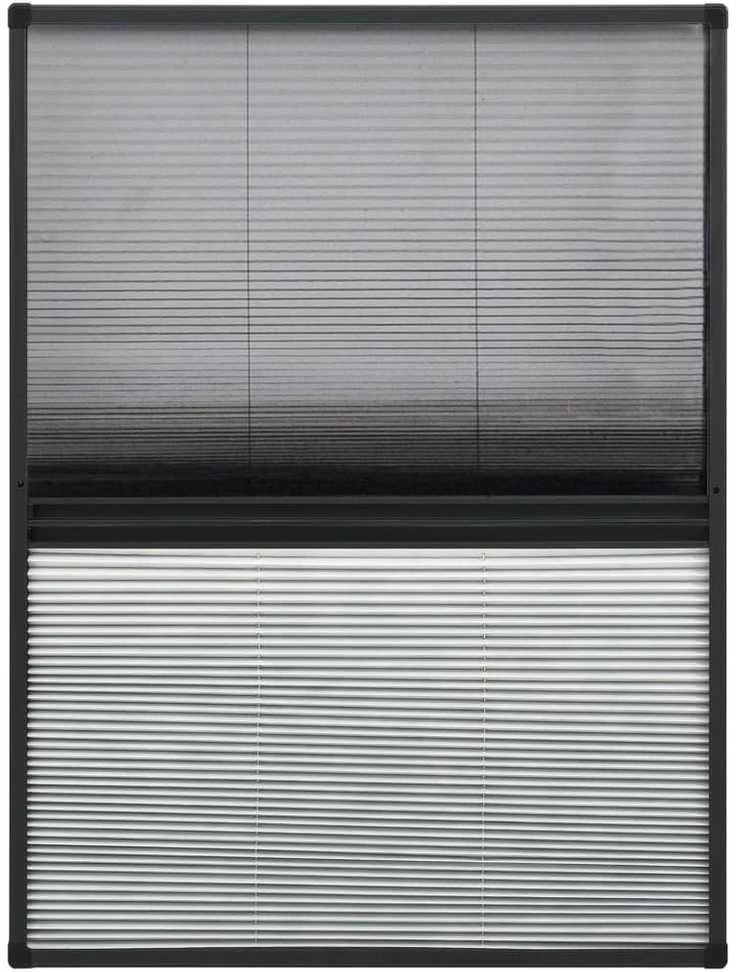 Tinklelis nuo vabzdžių langams, 80x120cm, aliuminis, plisuotas