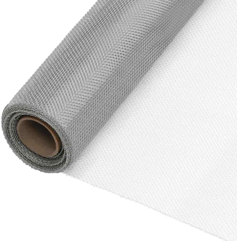 Tinklelis, sidabrinis, 80x2000 cm, nerūdijantis plienas