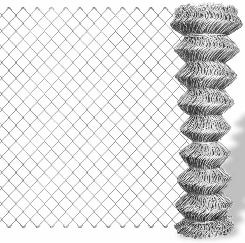 Tinklinė tvora, sidabrinė, 15x1,5m, galvanizuotas plienas