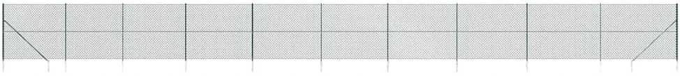 Tinklinė tvora su smaigais, žalios spalvos, 2,2x25m