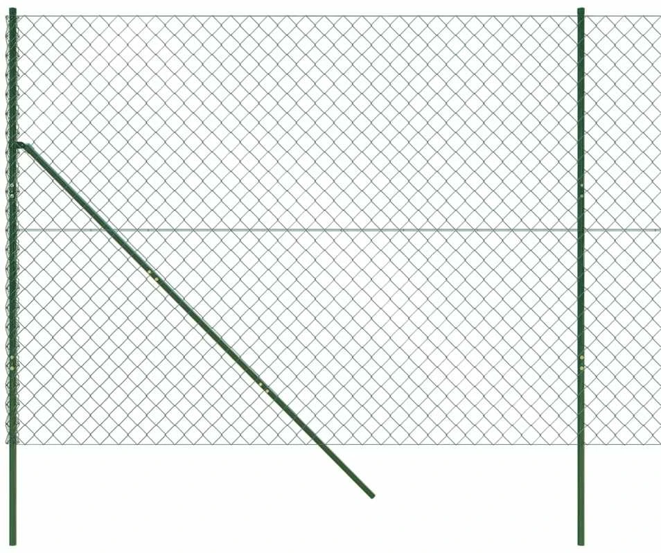 Tinklinė tvora, žalios spalvos, 1,6x25m