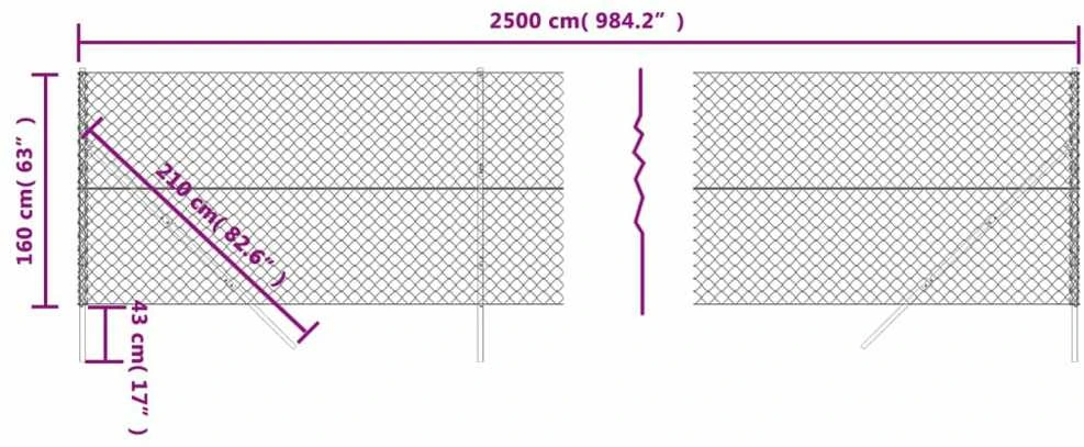 Tinklinė tvora, žalios spalvos, 1,6x25m