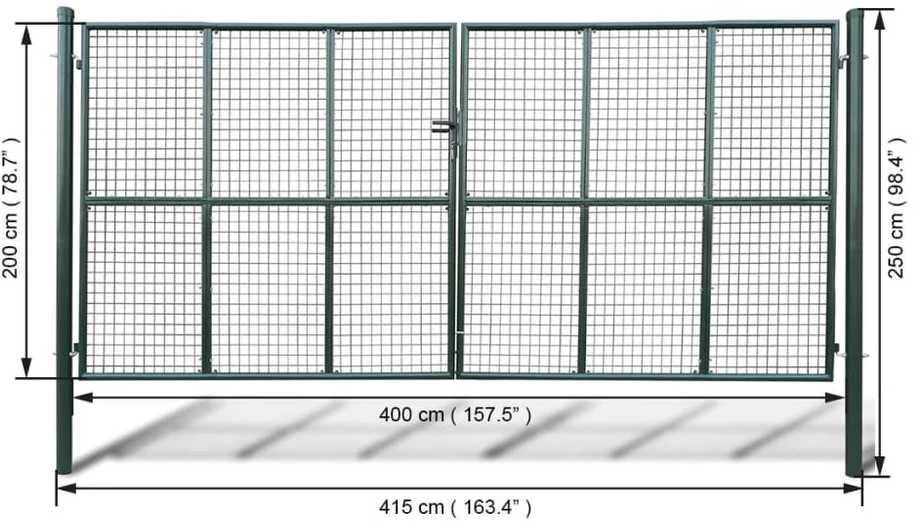 Tinkliniai sodo vartai, 415x250cm/400x200cm