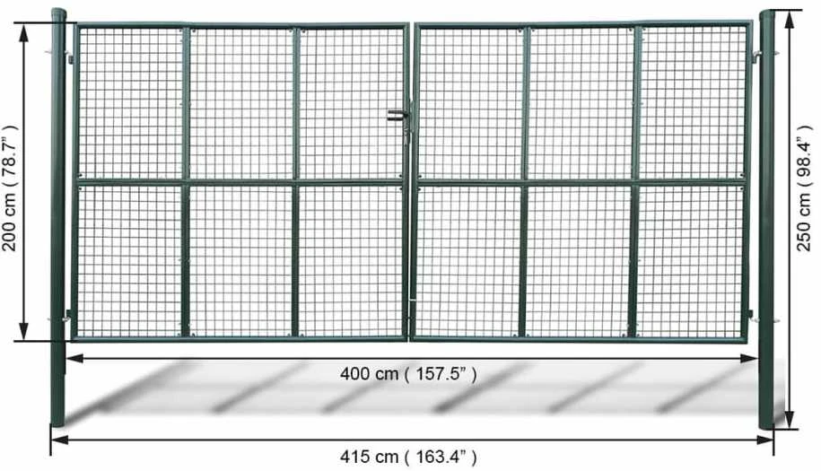 Tinkliniai sodo vartai, 415x250cm/400x200cm