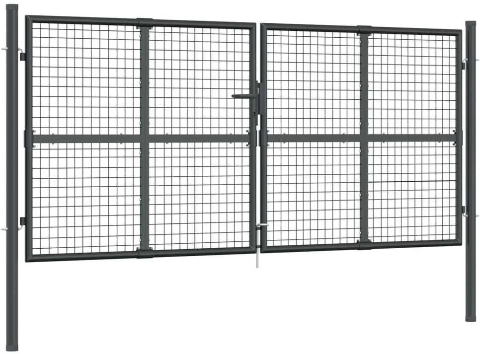 Tinkliniai sodo vartai, antracito spalvos, 300x175cm, plienas