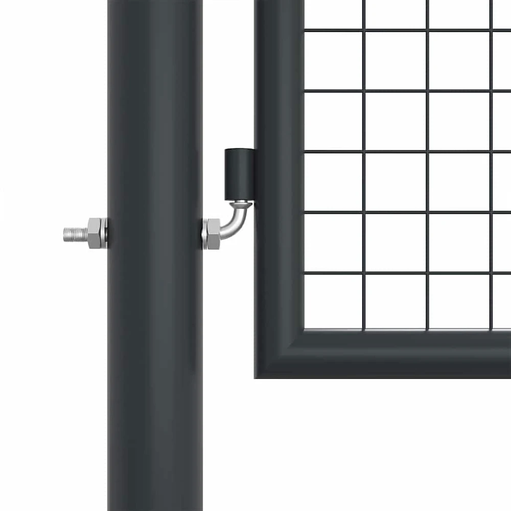 Tinkliniai sodo vartai, pilki, 400x175cm, galvanizuotas plienas