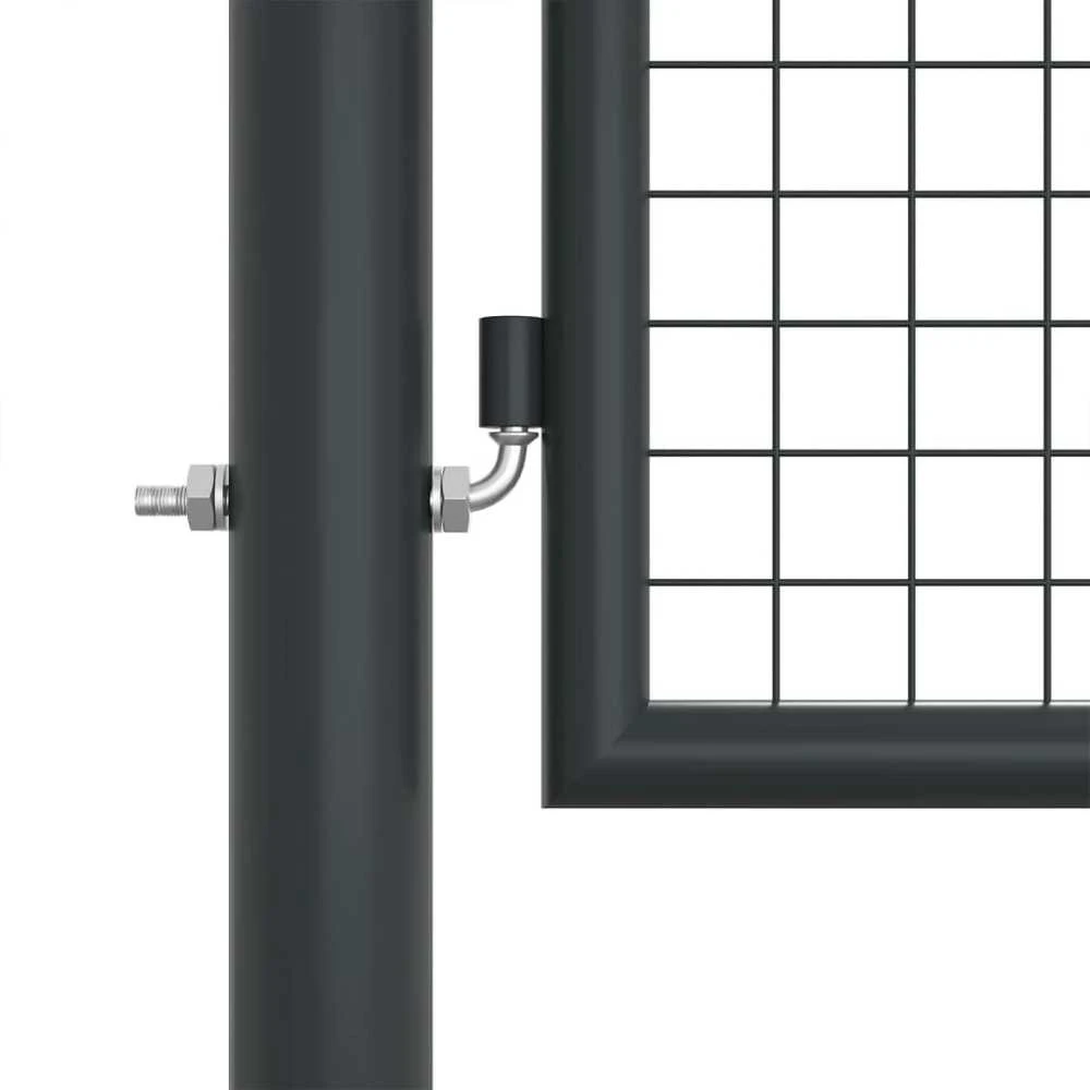 Tinkliniai sodo vartai, pilki, 400x175cm, galvanizuotas plienas