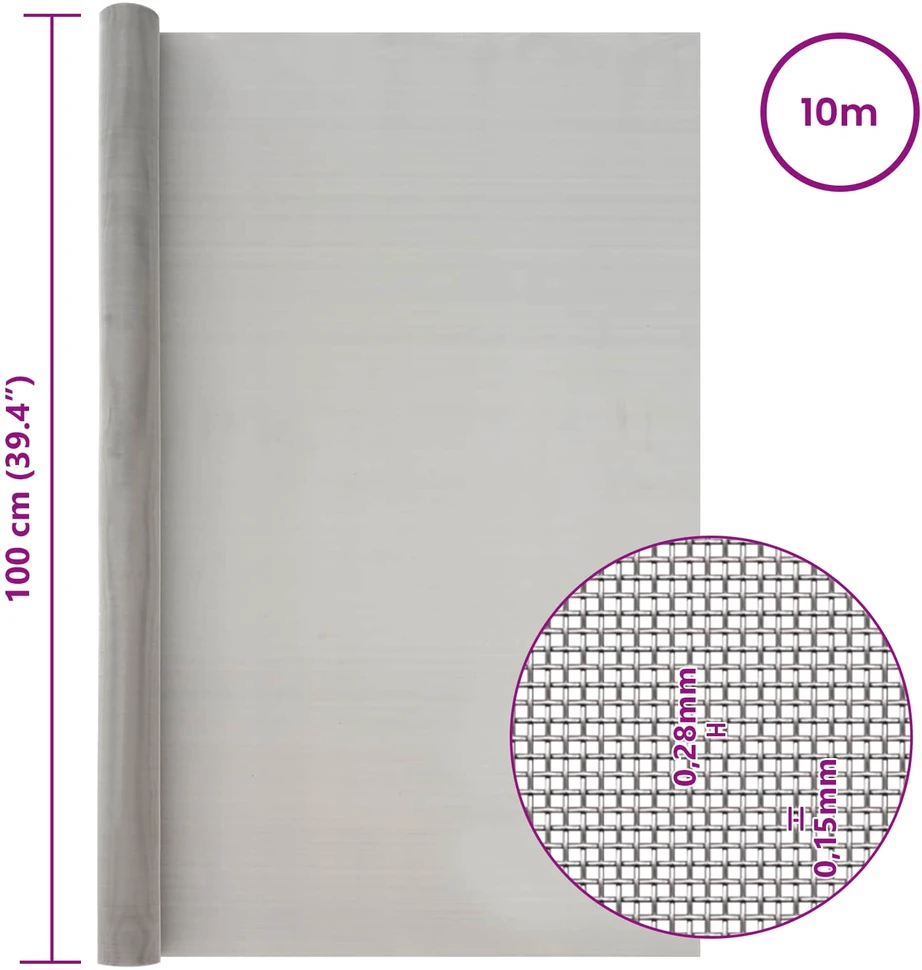 Tinklinis ekranas 60 mesh 100 x 1000 cm