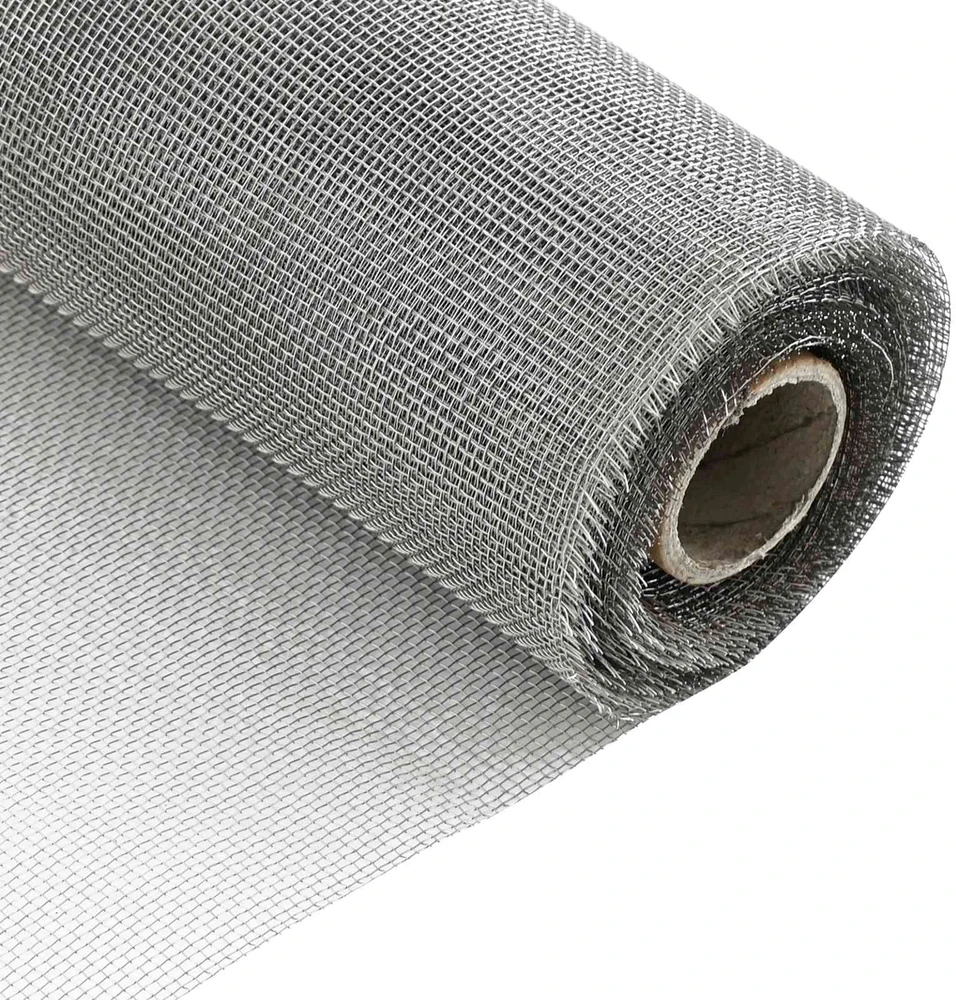 Tinklinis ekranas 120 x 1000 cm 18 mesh Sidabrinė