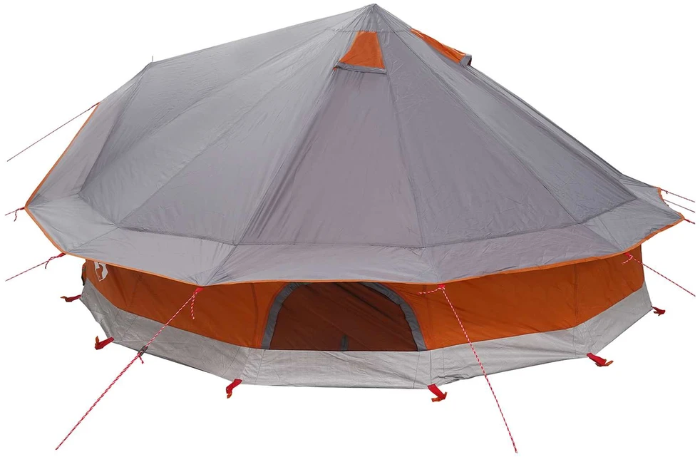 Tipi palapinė 18 asmeniui Pilka ir oranžinė