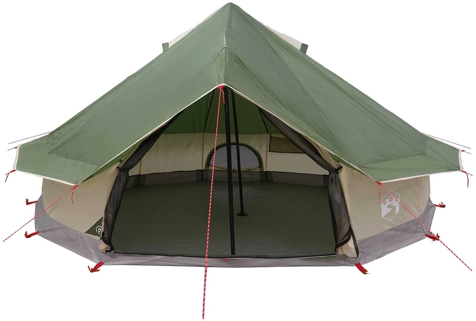 Tipi palapinė 18 asmeniui Žalia Poliesteris ir plienas