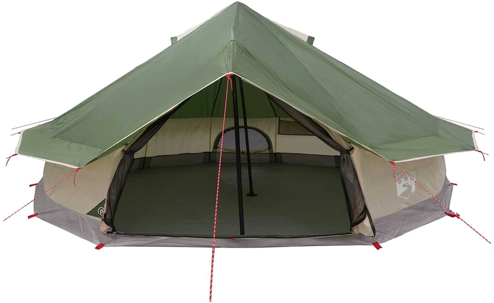 Tipi palapinė 20 asmeniui Žalia Poliesteris ir plienas