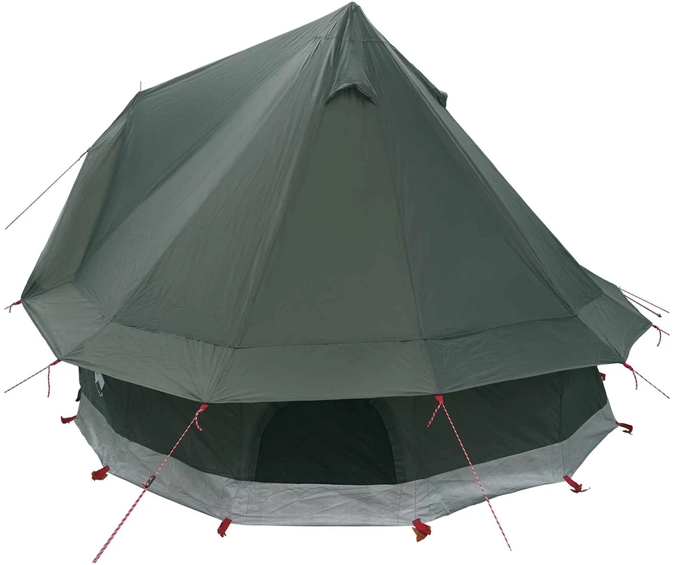 Tipi palapinė 4 asmeniui Armijos Žalia Poliesteris ir plienas