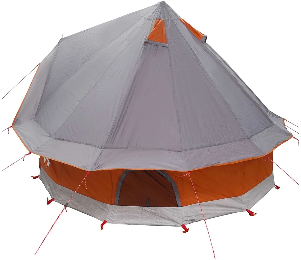 Tipi palapinė 4 asmeniui Pilka ir oranžinė