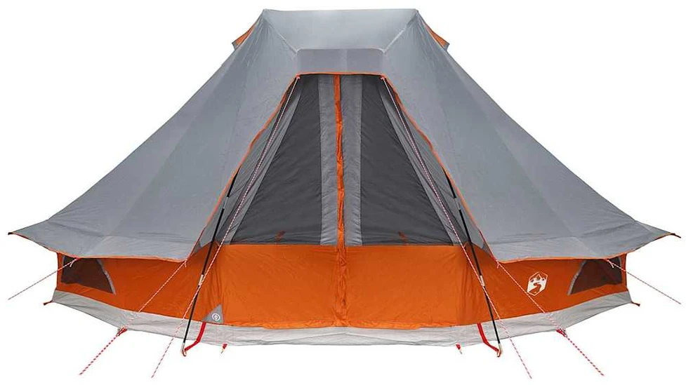 Tipi palapinė 6 asmeniui Pilka ir oranžinė tafta