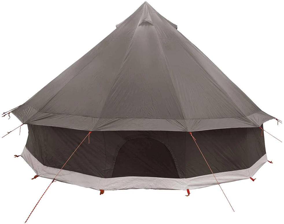 Tipi palapinė 6 asmeniui Ruda Pilka Poliesteris ir plienas