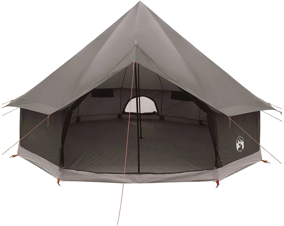 Tipi palapinė 6 asmeniui Ruda Pilka Poliesteris ir plienas